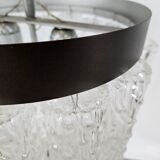 Murano glass chandelier with 14 tubular pendants