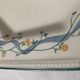 12 octagonal dessert plates in blue and yellow green English porcelain Johnson Brothers