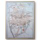Imprimée en 1909, carte de Padoue (Padova), Vénétie, Italie.