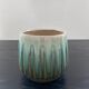 Gradient green flowerpot