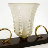 Art Deco swan table lamp