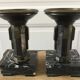 Pair of empty pocket or candle holder 40s art deco