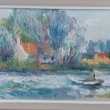 Landscape oil on canvas signed