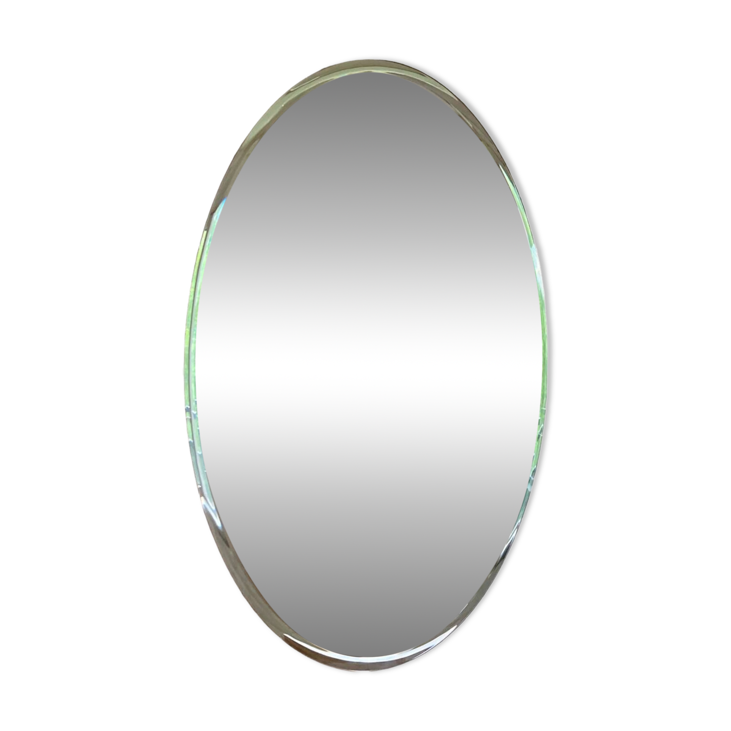 Miroir rond attribué à Deknudt, Belgique. années 1980