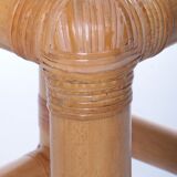 Vintage faux bamboo dressing table 'natural beauty' 1980s France