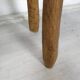 Table basse bois brutaliste