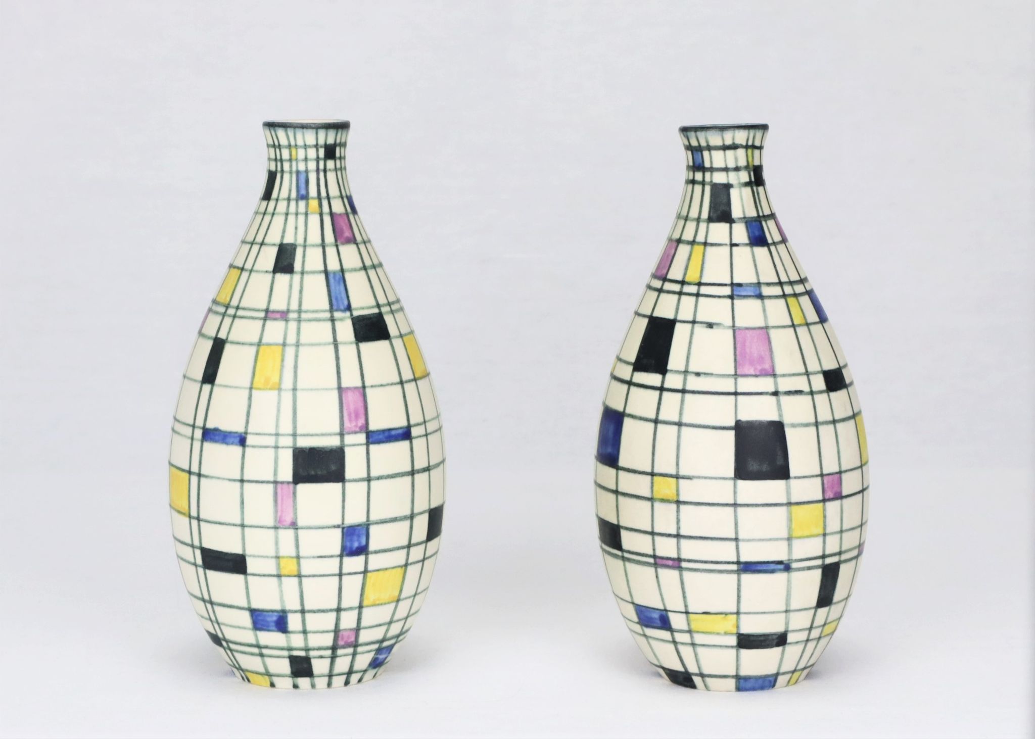 Vases Villeroy et Boch 1950