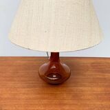 Mid-century Danish glass table lamp by Holmegaard