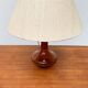 Mid-century Danish glass table lamp by Holmegaard