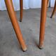 Ensemble de 6 chaises de salle à manger Thonet en bois courbé avec assise en tissu / Années 1970 Mid-Century Bistr