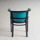 Black armchair with turquoise leather by Marcel Kammerer for Thonet