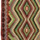 Vintage Turkish Kilim Co Coloured Turkish 175x247 cm Handwoven Bohemian Spirit
