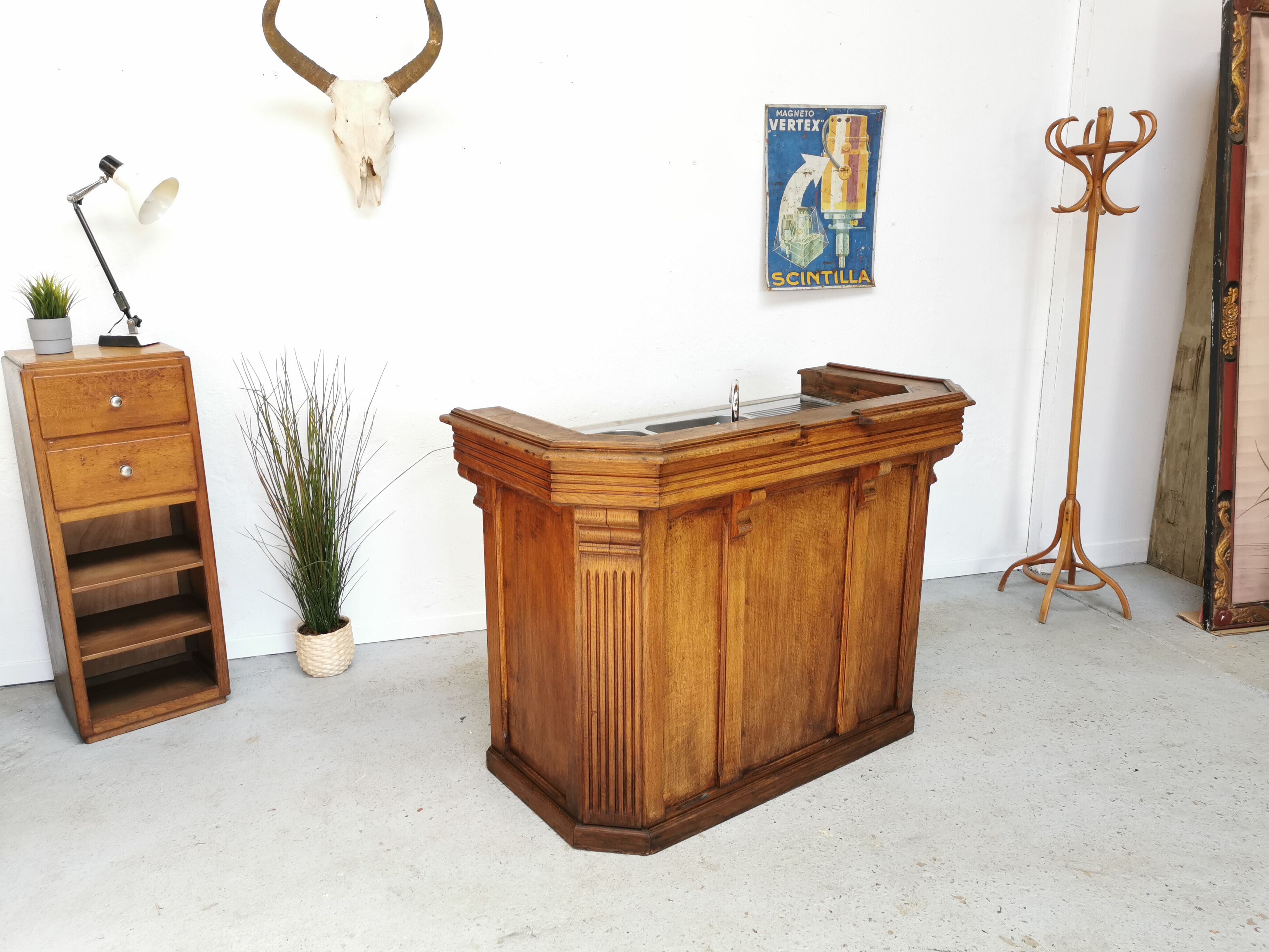 Former bistro bar counter