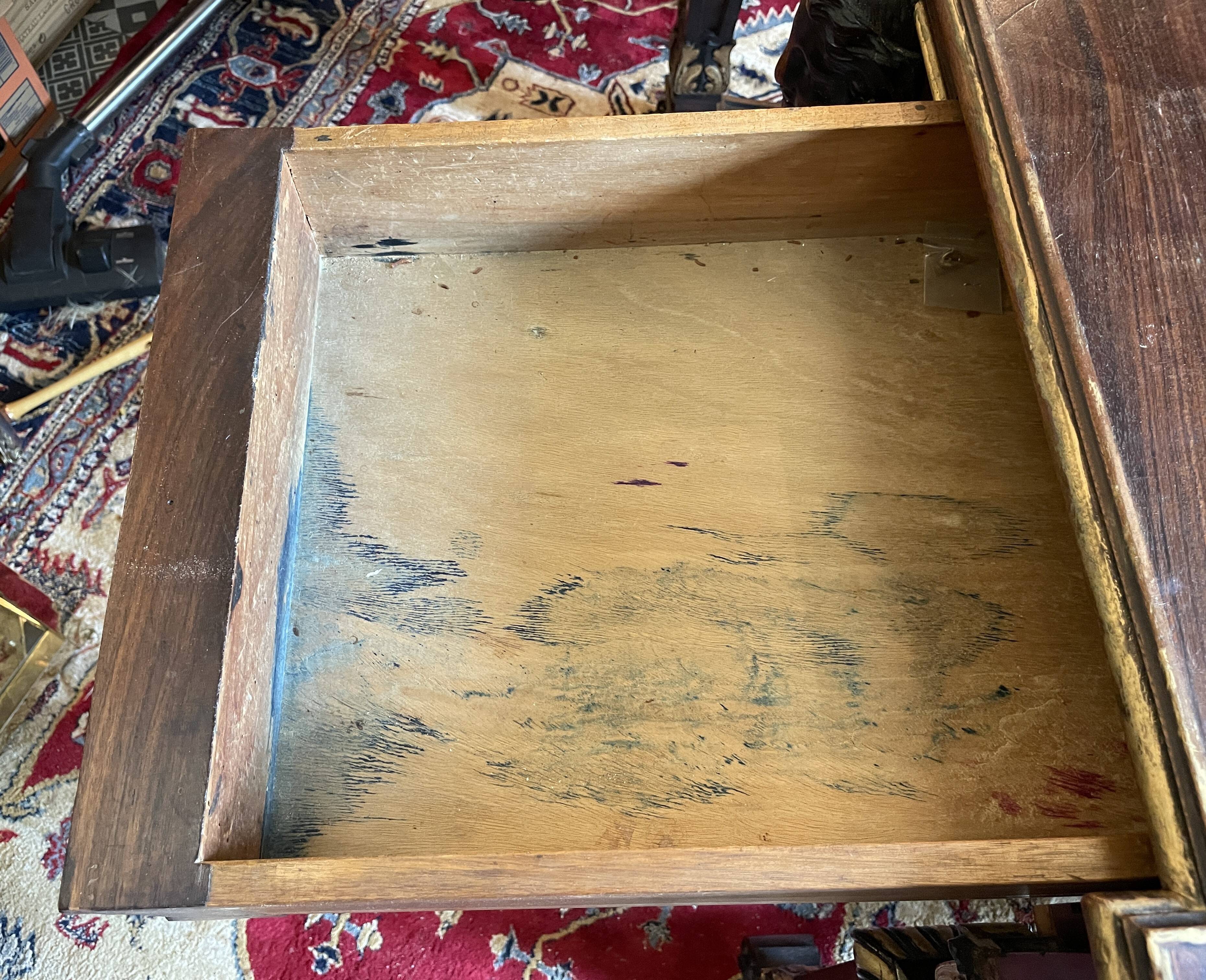 Middle table, to write in blackened and gilded wood, Napoleon III period