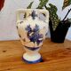 Earthenware vase signed Péguet Grignan – blue decoration – craftsmanship from the Drôme region