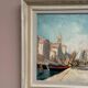 Original Swedish Oil on Panel – “Venice” by Knut Norman – Signed – Vintage