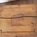 Advertising wooden box