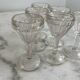 Lot de 6 verres à shooters en verre soufflé