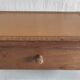 Wall-mounted writing desk in solid oak - mid 20th century.