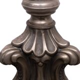 Stunning Antique Pewter Rococo Candlestick floor lamp Italy