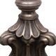 Stunning Antique Pewter Rococo Candlestick floor lamp Italy