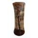 Hexagonal section tapered vase – Art Nouveau period