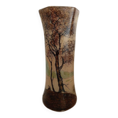 Hexagonal section tapered vase – Art Nouveau period