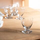 Set of 4 vintage stemmed glasses "Suzanne"