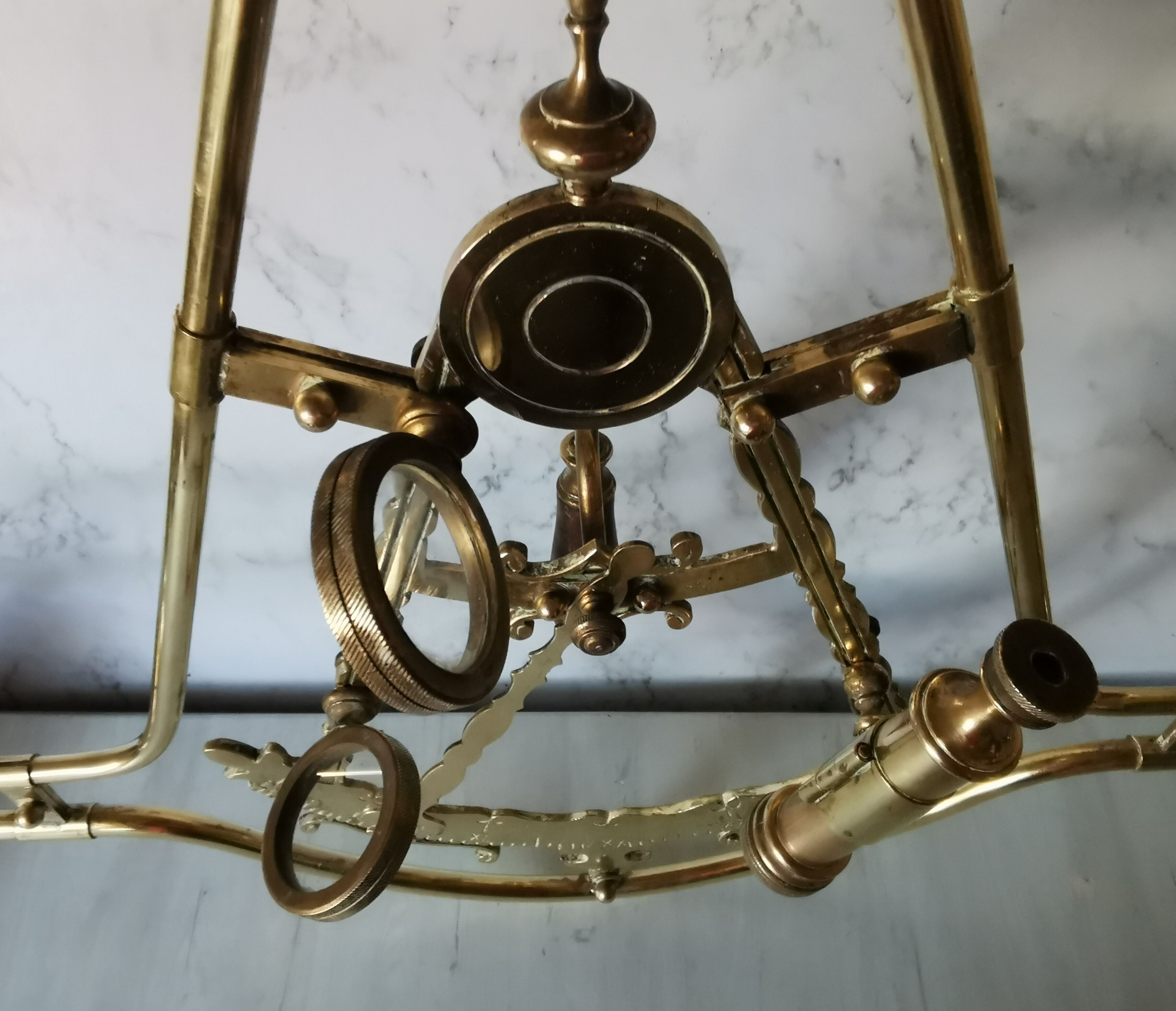 Brass billiard chandelier marine decoration