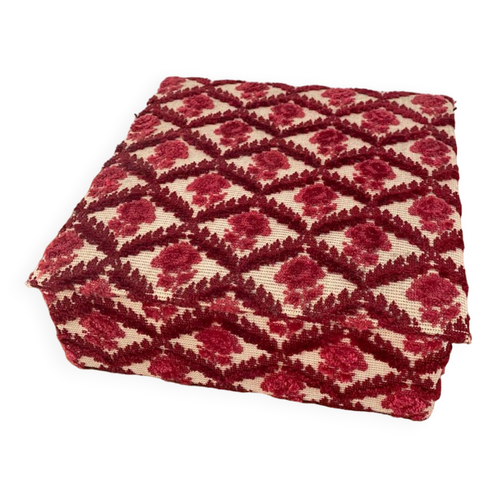 Cardboard and fabric sewing box