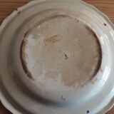 Plate faience moustier decor bird