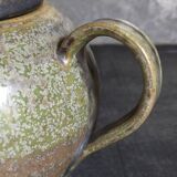 Vintage enameled stoneware potter's teapot