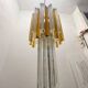 Murano Glass Trilobi Chandelier by Venini 1970’s
