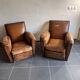 Paire de fauteuils club