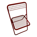 PRODUCT POP UP CHRISTMAS 2022 - Red metal folding chair