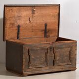 Antique chest with pearl grey patina (c.1900) #28