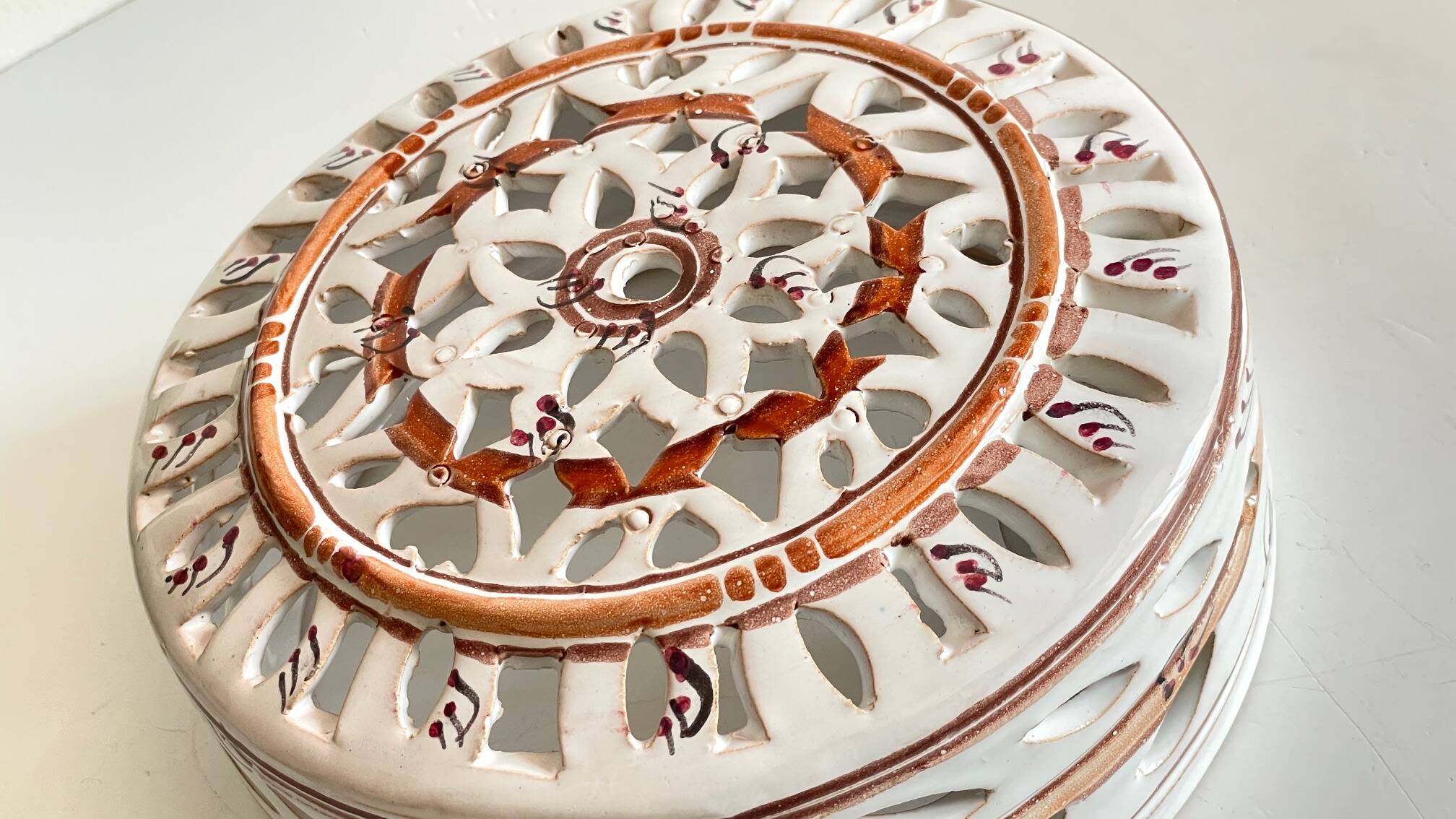 Handcrafted ceramic wall light