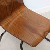 Vintage Galvanitas S23 oak and brown chair