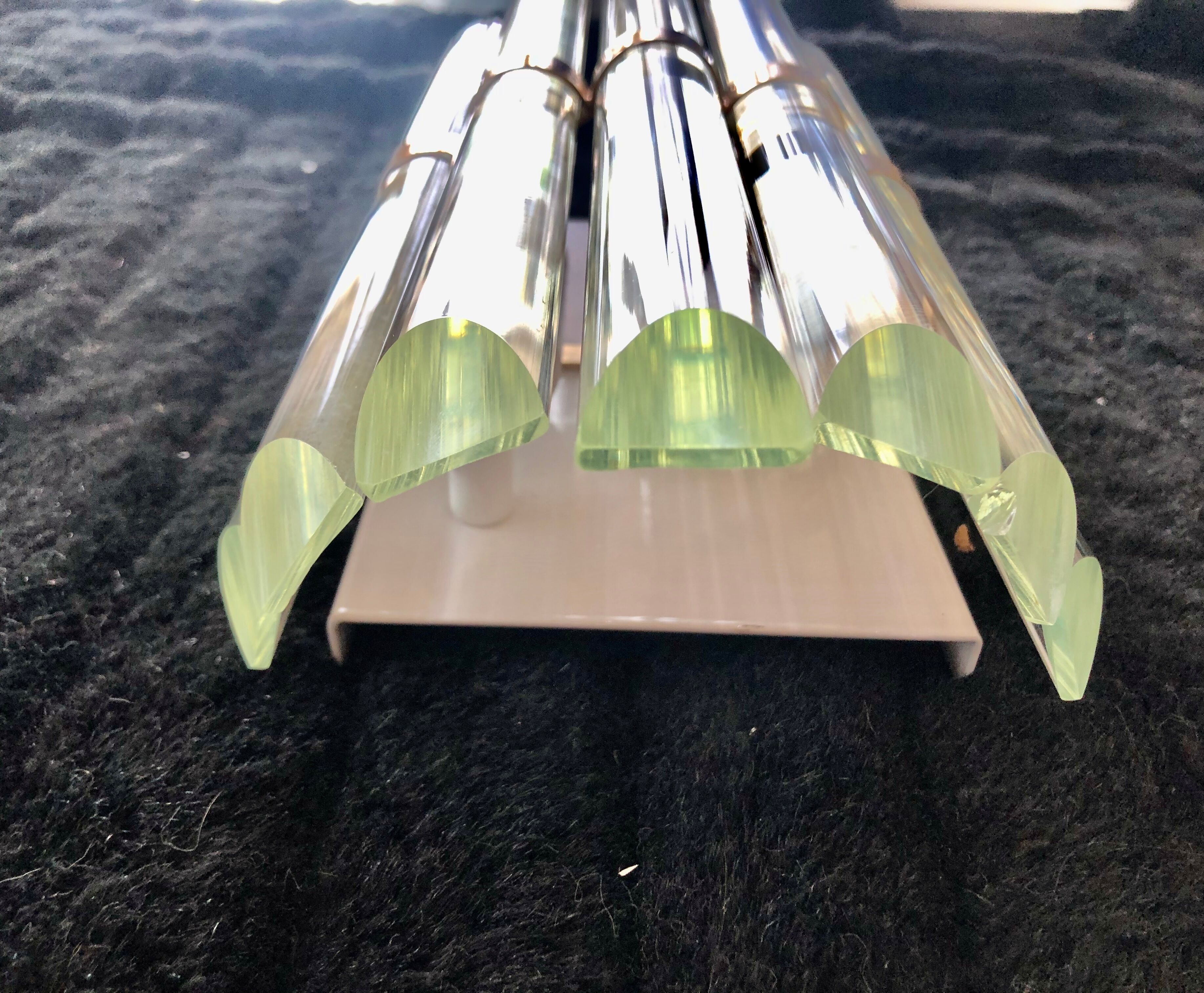 Venini sconce glass and gilded structure