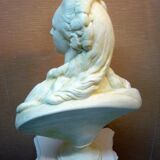 Bust countess of barry patinated in staff