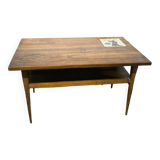 Vintage coffee table double tray