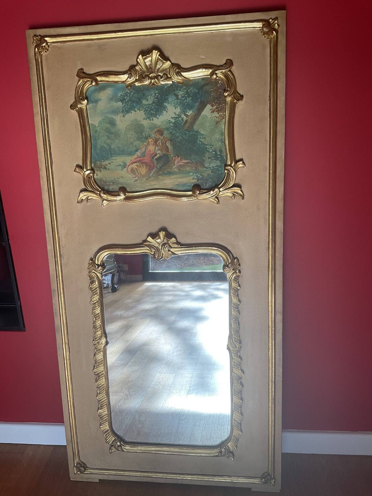 Antique trumeau
