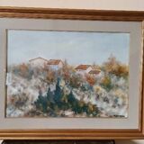 Oil on canvas Marino Scardigli (Pistoia, 1921-Pescia, 2005) - Tuscan landscape