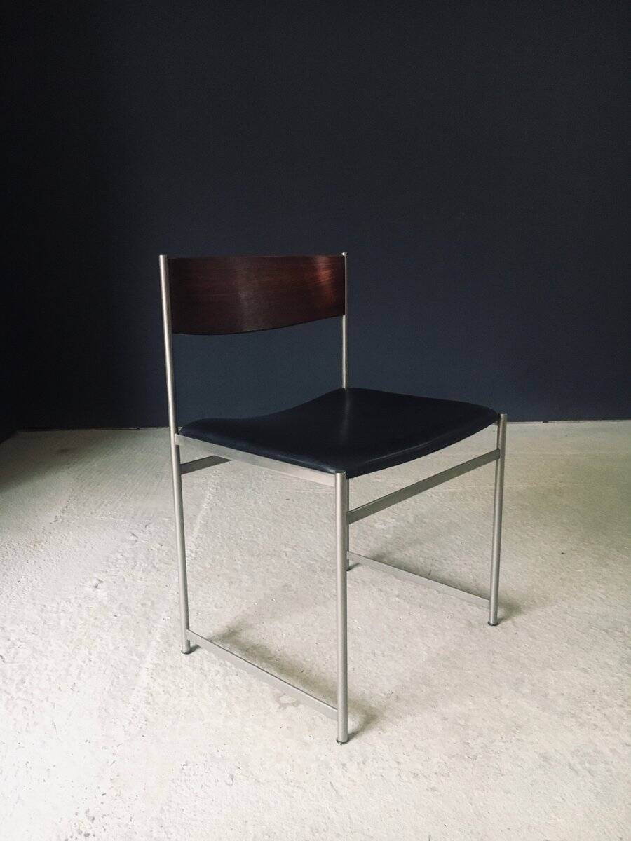 Mid-Century Modern SM08 Dining Chair Set by Cees Braakman for Ums Pastoe, Netherlands, 1960s, Set of 5