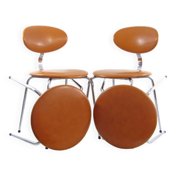 Mid-Century Modern Chairs & Stools by Rudy Verelst for Novalux, 1960s