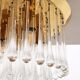 Big J.T. Kalmar Murano Raindrop hanging lamp, 1970 Austria.