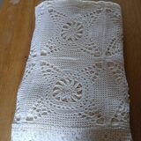 Antique handmade crochet bedspread