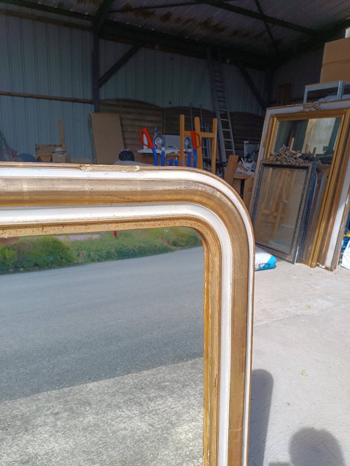 Miroir ancien Louis Philippe 101/74 cm