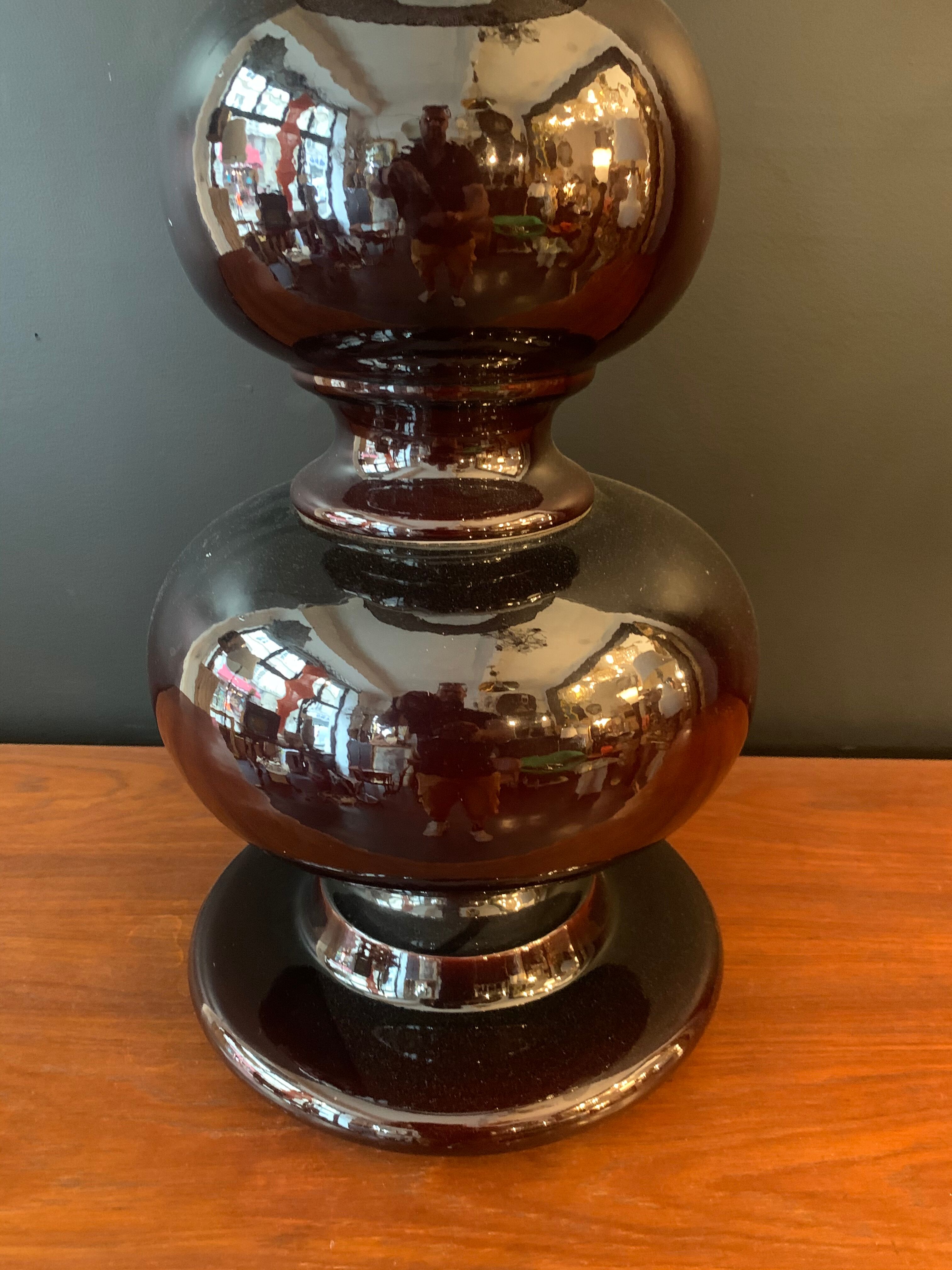 Spectacular glass laying lamp, Italy around 1960