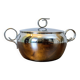 Antique stainless steel sugar bowl by Remy Letang